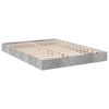 vidaXL Cadre de lit sans matelas gris b&eacute;ton 135x190 cm