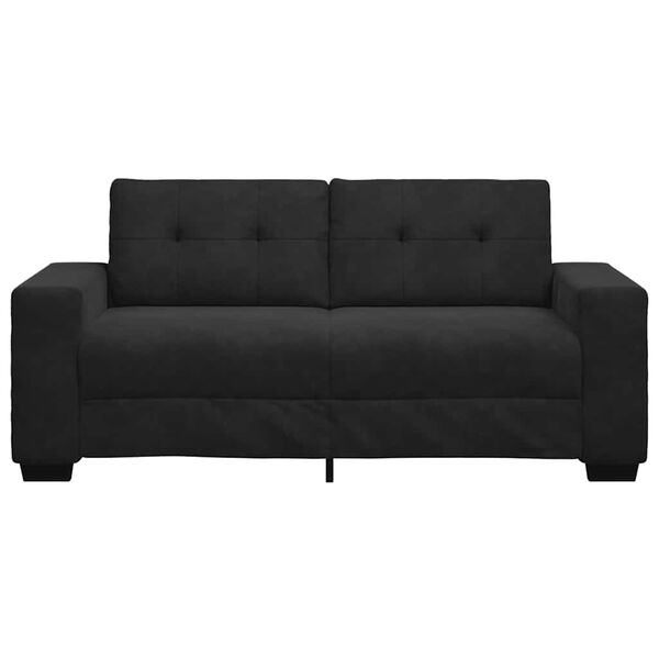 vidaXL Canap&eacute; causeuse noir 180x77x82 cm velours