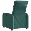 vidaXL Fauteuil de massage inclinable &eacute;lectrique Vert fonc&eacute; Tissu