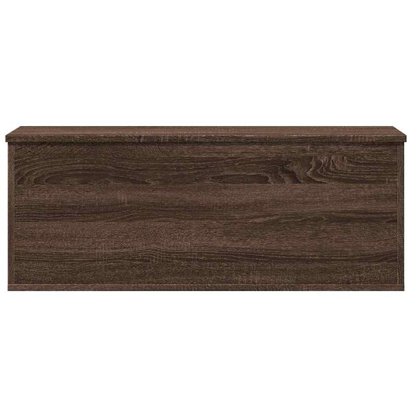 vidaXL Bo&icirc;te de rangement ch&ecirc;ne marron 90x35x35 cm bois d'ing&eacute;nierie