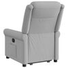 vidaXL Fauteuil inclinable &eacute;lectrique gris nuage tissu
