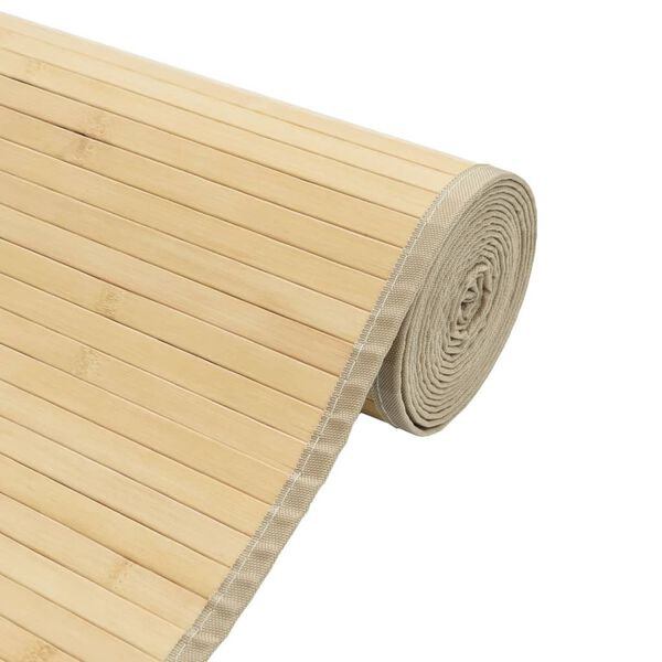 vidaXL Tapis rectangulaire naturel clair 60x400 cm bambou