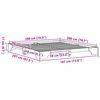 vidaXL Cadre de lit Brun cire 180 x 200 cm Pin massif