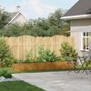 vidaXL Jardini&egrave;re rouill&eacute; 280x40x40 cm acier inoxydable
