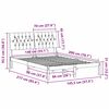 vidaXL Cadre de lit Gris clair 140 x 200 cm Pin massif
