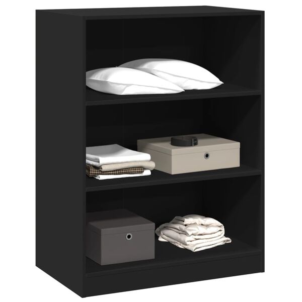 vidaXL Garde-robe noir 77x48x102 cm bois d'ing&eacute;nierie