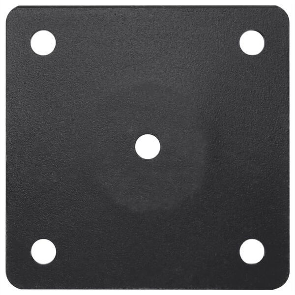 vidaXL Base de parasol pour m&acirc;t &Oslash;38/48 mm noir mat acier