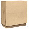 vidaXL Buffet LED Ch&ecirc;ne artisanal 71 x 34,5 x 75 cm Bois d'ing&eacute;nierie