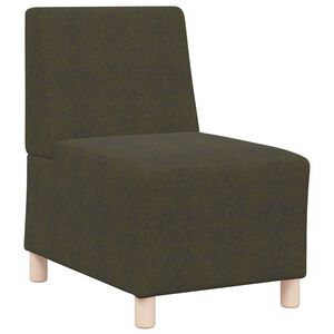 vidaXL Unit&eacute; de Sofa Modulaire Sans Accoudoirs Vert arm&eacute;e