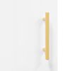 vidaXL Buffet haut Blanc brillant 34,5x34x180 cm Bois d'ing&eacute;nierie