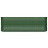 vidaXL Lit sur&eacute;lev&eacute; de jardin Acier galvanis&eacute; 224x40x68 cm Vert