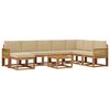 vidaXL Ensemble de canap&eacute;s d'ext&eacute;rieur 9 pcs Naturel et Beige