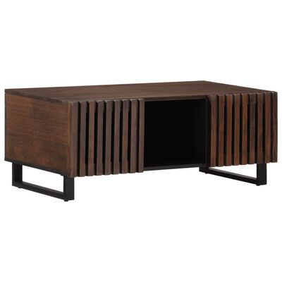 vidaXL Table basse marron 100x55x40 cm bois de manguier massif