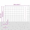 vidaXL Cl&ocirc;ture avec poteau Argent&eacute; 1,2 x 25 m Acier