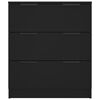 vidaXL Buffet noir 60x30x70 cm bois d'ing&eacute;nierie