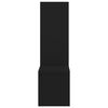vidaXL &Eacute;tag&egrave;res murales 2 pcs noir 50x15x50 cm bois d'ing&eacute;nierie