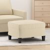 vidaXL Repose-pied Cr&egrave;me 60x50x41 cm Tissu
