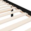 vidaXL Cadre de lit sans matelas noir 200x200 cm bois massif