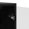 vidaXL Haut Armoire 2 pcs Ch&ecirc;ne noir 68 x 37 x 142 cm