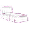 vidaXL Lit avec matelas Hanko gris clair 90x190 cm velours
