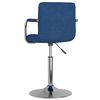 vidaXL Chaise de salle &agrave; manger Bleu Tissu
