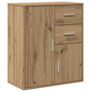 vidaXL Buffet Ch&ecirc;ne artisanal 60 x 31 x 70 cm Bois d'ing&eacute;nierie