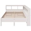 vidaXL Lit biblioth&egrave;que sans matelas blanc 120x200 cm bois pin massif