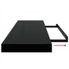 vidaXL &Eacute;tag&egrave;re flottante murale noir 80x23,5x3,8 cm MDF