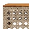 vidaXL Salon de jardin avec coussins 10 pcs beige r&eacute;sine tress&eacute;e