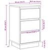 vidaXL Cabinet de chevet avec tiroir Ch&ecirc;ne artisanal 39 x 34,5 x 65 cm