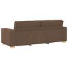 vidaXL Canap&eacute; 3 places Marron 180 cm Tissu