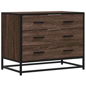 vidaXL Commode ch&ecirc;ne marron 70x41x56 cm bois d'ing&eacute;nierie