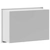 vidaXL Niche de Douche Blanc 30 x 20 x 9.5 cm Acier inoxydable