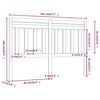 vidaXL T&ecirc;te de lit Blanc 146x4x100 cm Bois massif de pin