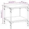 vidaXL Table basse Sonoma gris 50x50x40 cm Bois d'ing&eacute;nierie