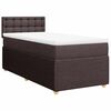 vidaXL Sommier &agrave; lattes de lit avec matelas Marron fonc&eacute; 100x200 cm