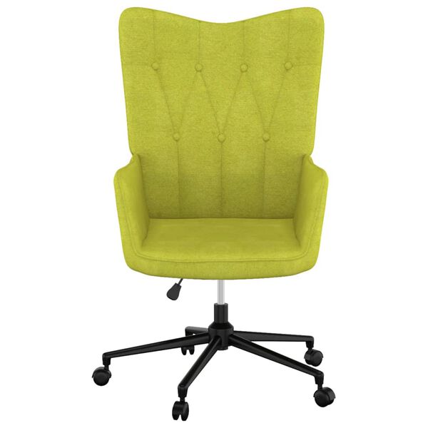 vidaXL Chaise de relaxation Vert Tissu