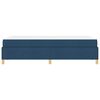 vidaXL Cadre de lit avec matelas Bleu 120 x 200 cm tissu