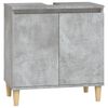 vidaXL Ensemble de meubles de salle de bain 4 pcs gris b&eacute;ton