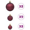 vidaXL Boules de No&euml;l 100 pcs champagne et marron fonc&eacute; &Oslash;3/4/6 cm