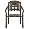 vidaXL Ensemble de salle &agrave; manger pour jardin 5 pcs Bronze