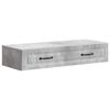 vidaXL Table d'appoint murale Gris b&eacute;ton 87,5 x 34,5 x 17 cm