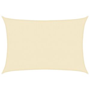 vidaXL Parasol en PEHD rectangulaire 4 x 6 m Cr&egrave;me