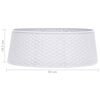 vidaXL Jupe de sapin de No&euml;l Blanc &Oslash;54x19,5 cm