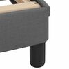 vidaXL Lit avec matelas Hanko gris fonc&eacute; 80x200 cm tissu