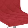 vidaXL Tabouret de bar Rouge bordeaux Velours