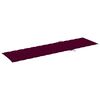 vidaXL Chaises longues lot de 2 et coussin rouge bordeaux Teck solide