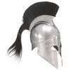 vidaXL Casque de guerrier grec antique pour GN Argent&eacute; Acier