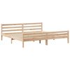 vidaXL Cadre de lit avec t&ecirc;te de lit sans matelas 200x200 cm