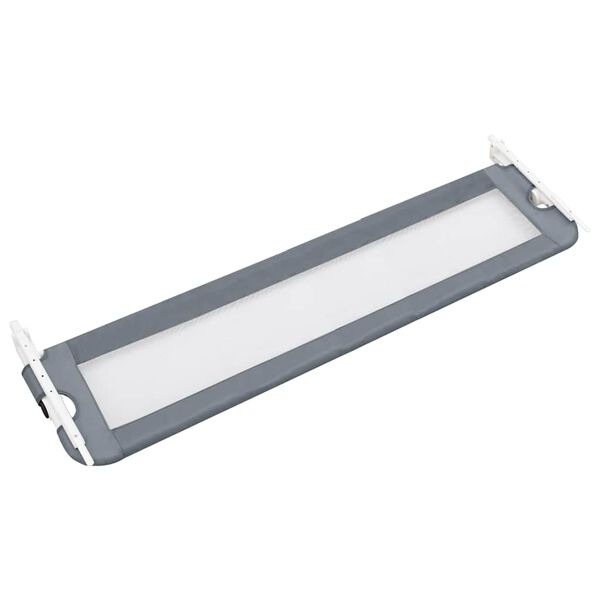vidaXL Barrière de lit enfant Gris 150x42 cm Polyester